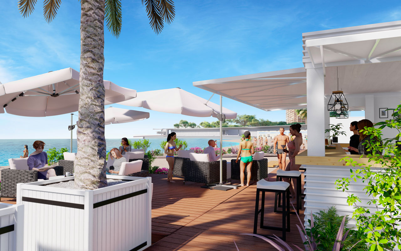 Aménagement de la plage du Larvotto 2020